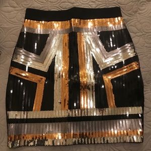 Bebe sequin skirt